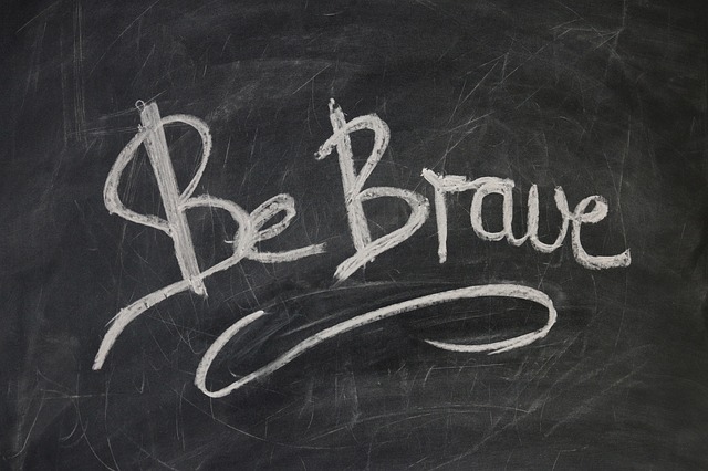 be brave text logo